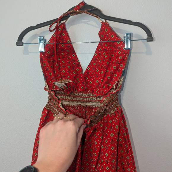 Vintage 1970's Rare Rags by Kressandra Hippie Festival Dress - Picture 6 of 11